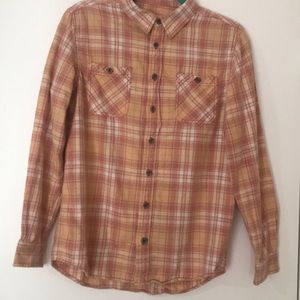 Vintage Pink Plaid Shirt